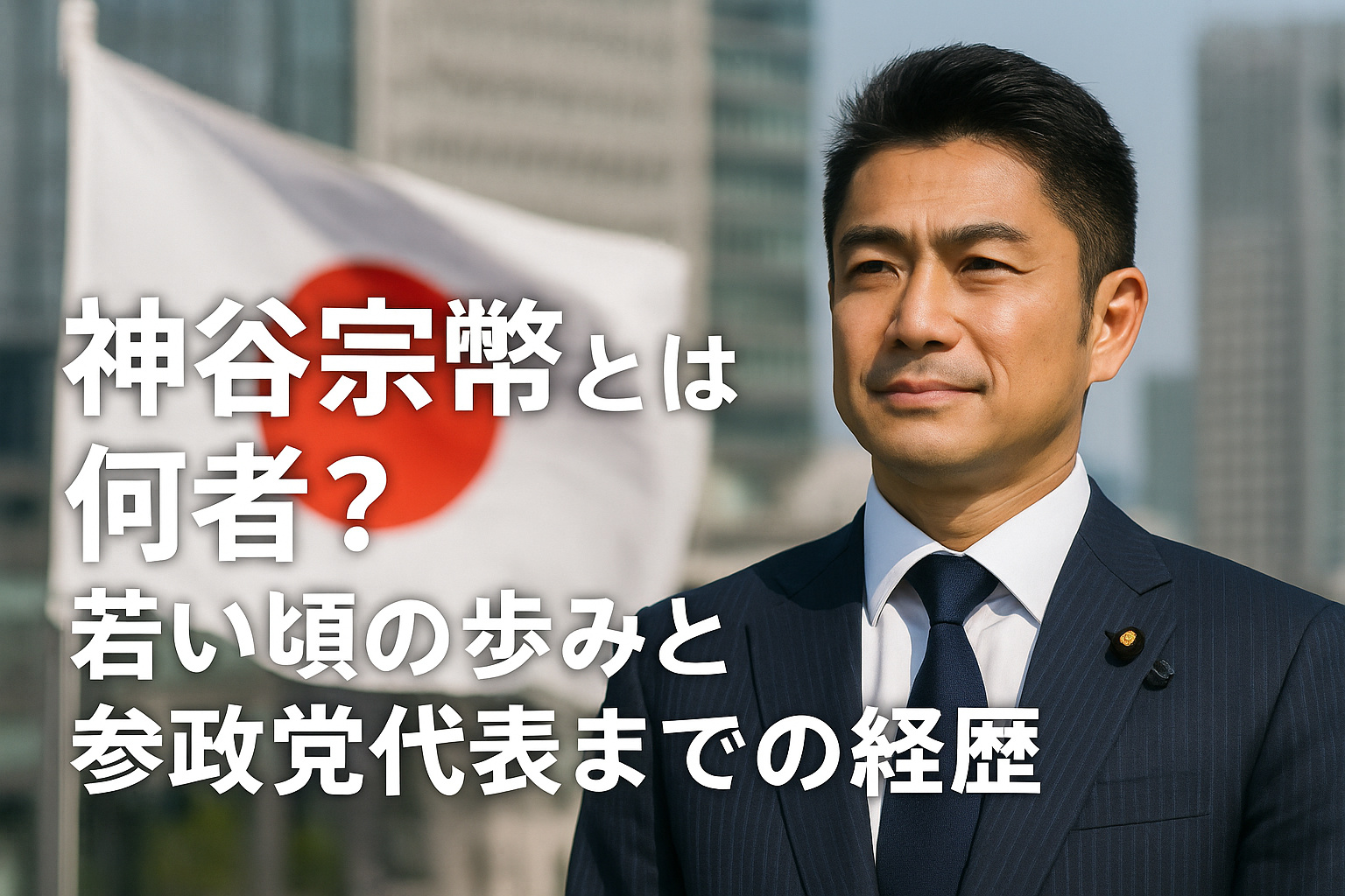 神谷宗幣とは何者？若い頃の歩みと参政党代表までの経歴