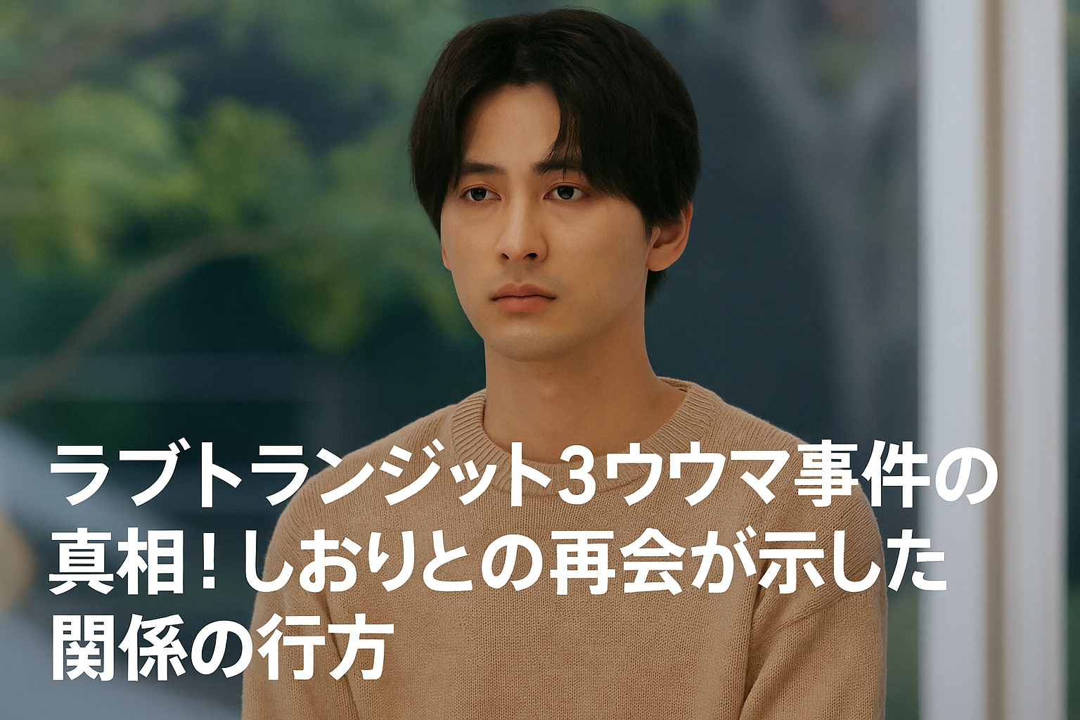 「ラブトランジット3」ユウマ事件の真相！モデル経歴と元カノしおりとの関係を徹底解説