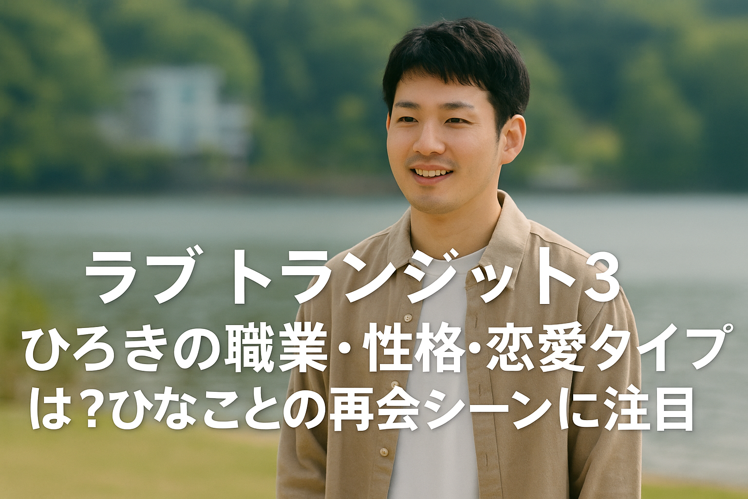 「ラブトランジット3」のひろきはどんな人？職業・性格・恋愛タイプ＆ひなことの再会に涙