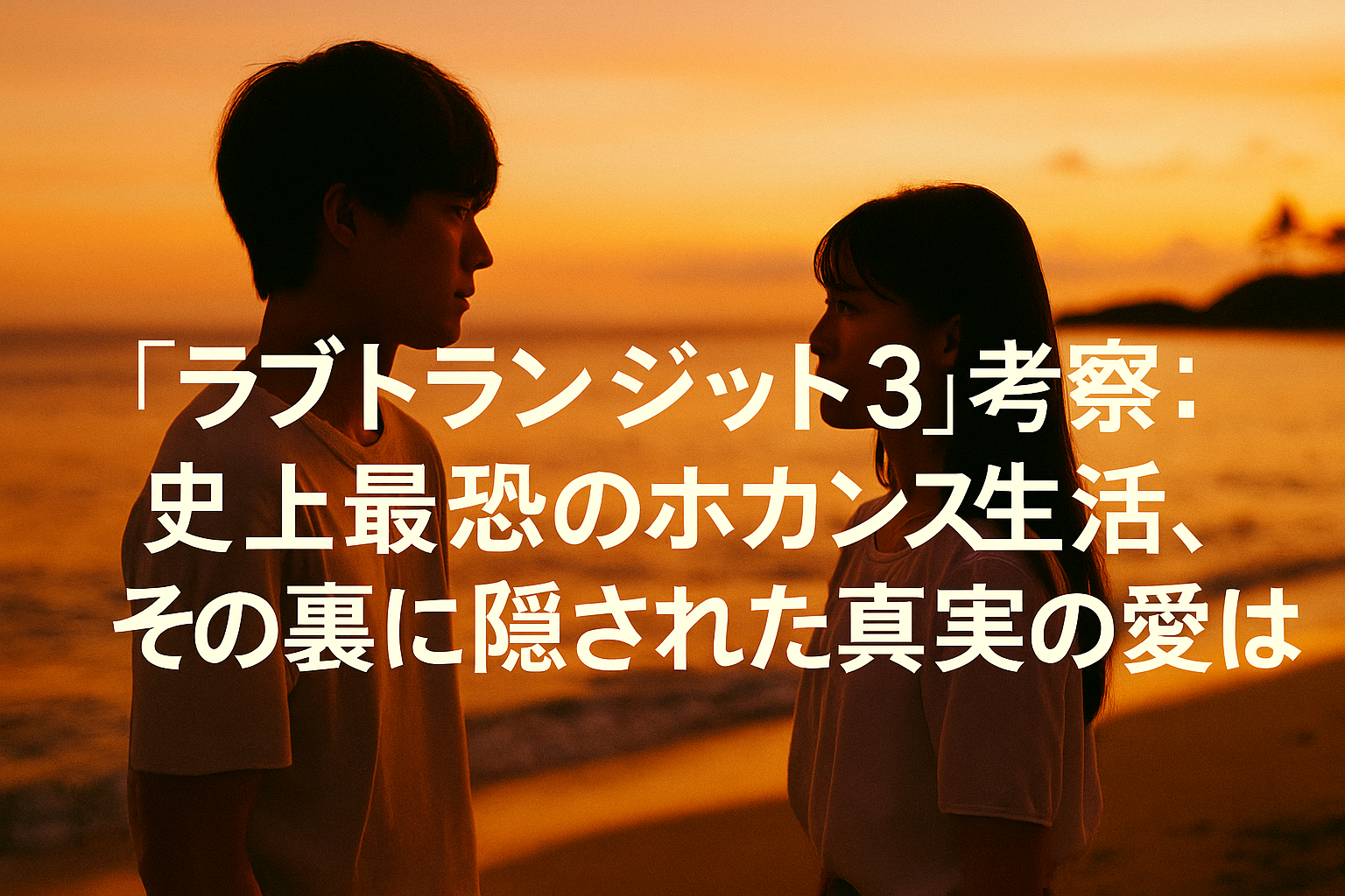 『ラブトランジット3』考察：史上最恐の“ホカンス”生活、その裏に隠された真実の愛とは？